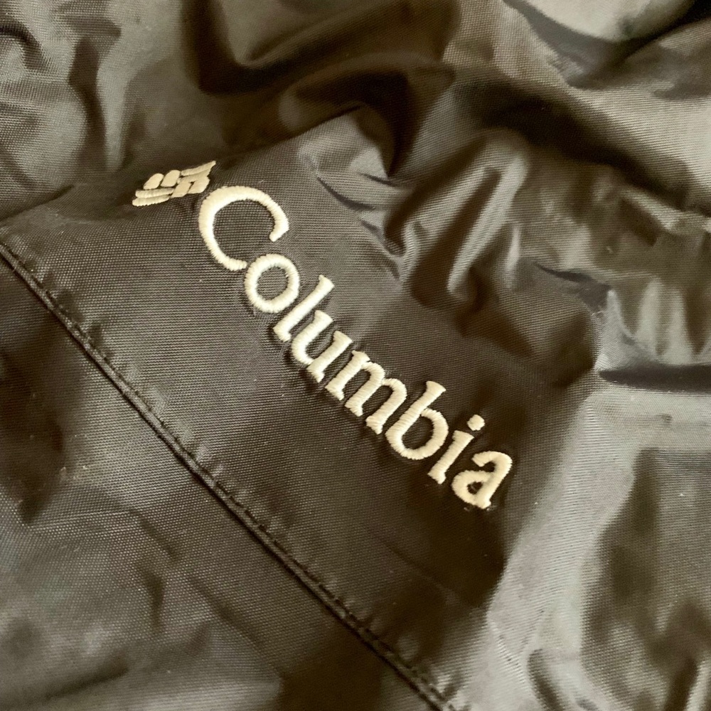 COLUMBIA BLACK Rain Coat SIZE LARGE